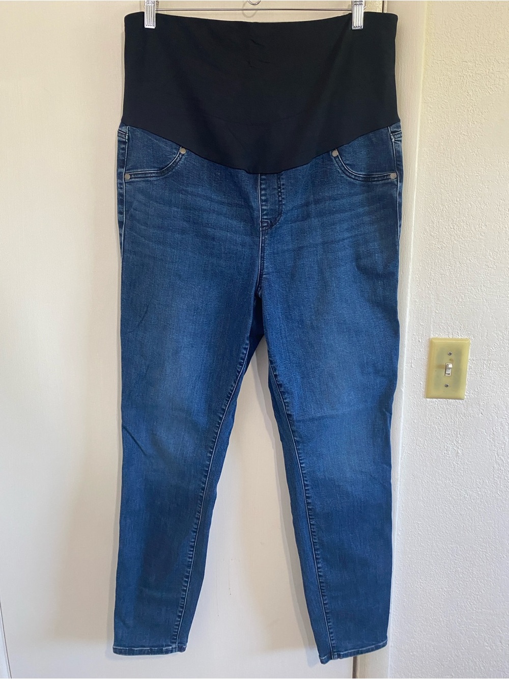 Torrid Feel The Fit Maternity Skinny Jeans Dark Wash Stretch Denim 18T